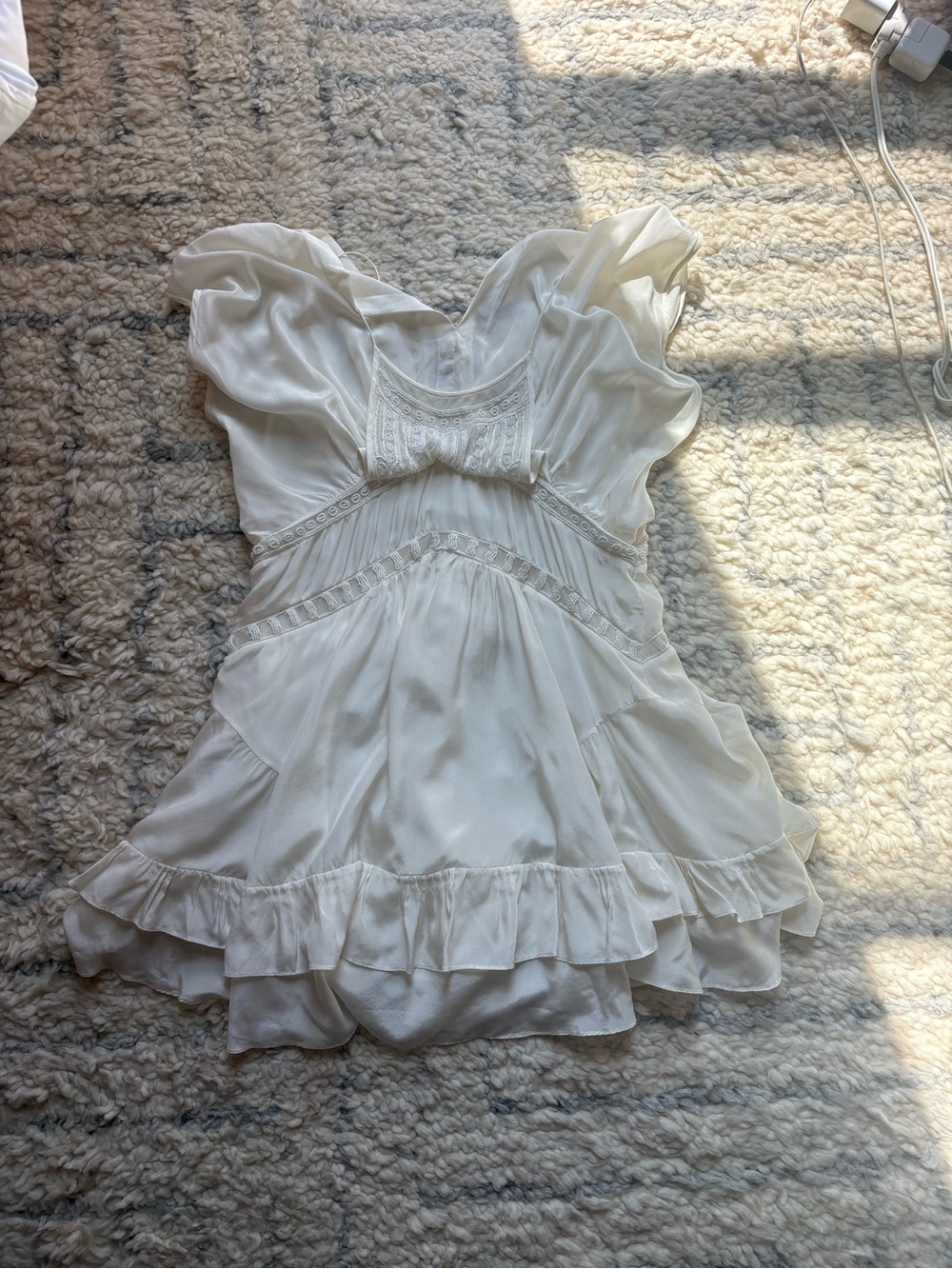 IRO Conor Ruffled Embellishment Mini Dress - Picture 2 of 4
